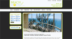 Desktop Screenshot of beachhousefl.com