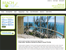 Tablet Screenshot of beachhousefl.com
